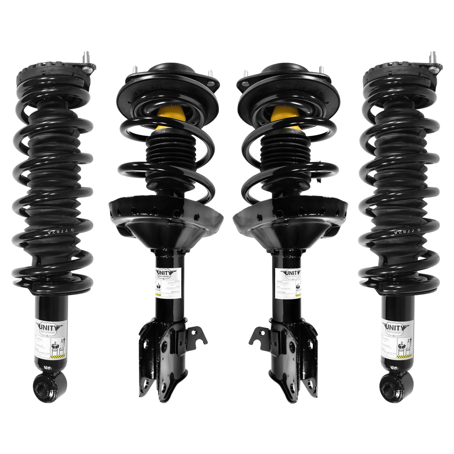 Unity Automotive Front & Rear Complete Strut Assembly Kit Fits 2005-2009 Subaru Legacy, 4-11923-15910-001