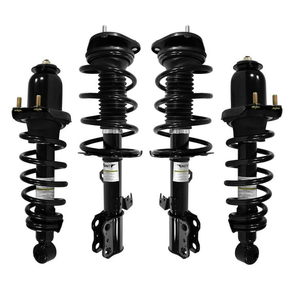 Unity Automotive Front & Rear Complete Strut Assembly Kit Fits 2005-2010 Scion tC, 4-11801-15801-001