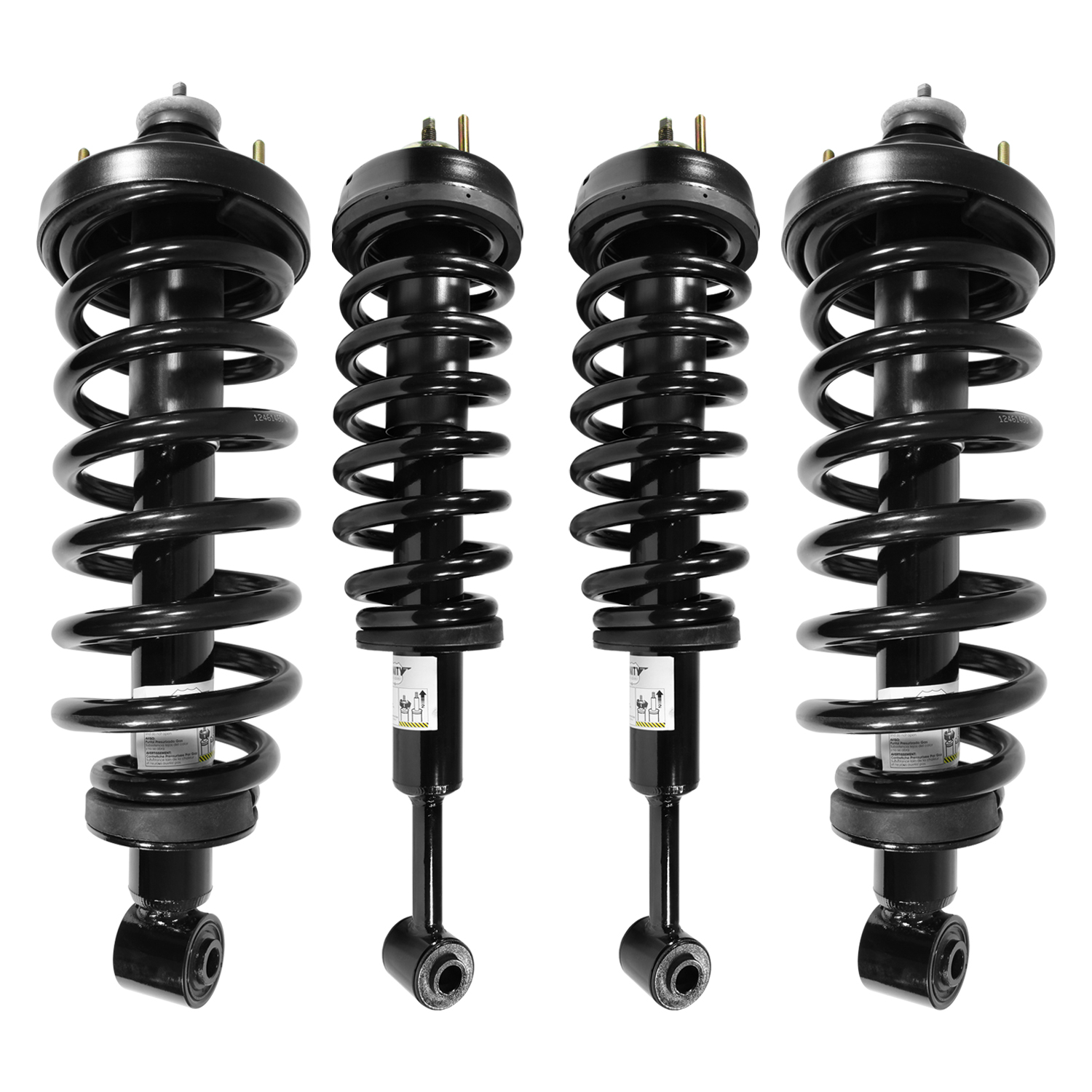 Unity Automotive Front & Rear Complete Strut Assembly Kit Fits 2006-2010 Ford Explorer, 4-11890-15400-001