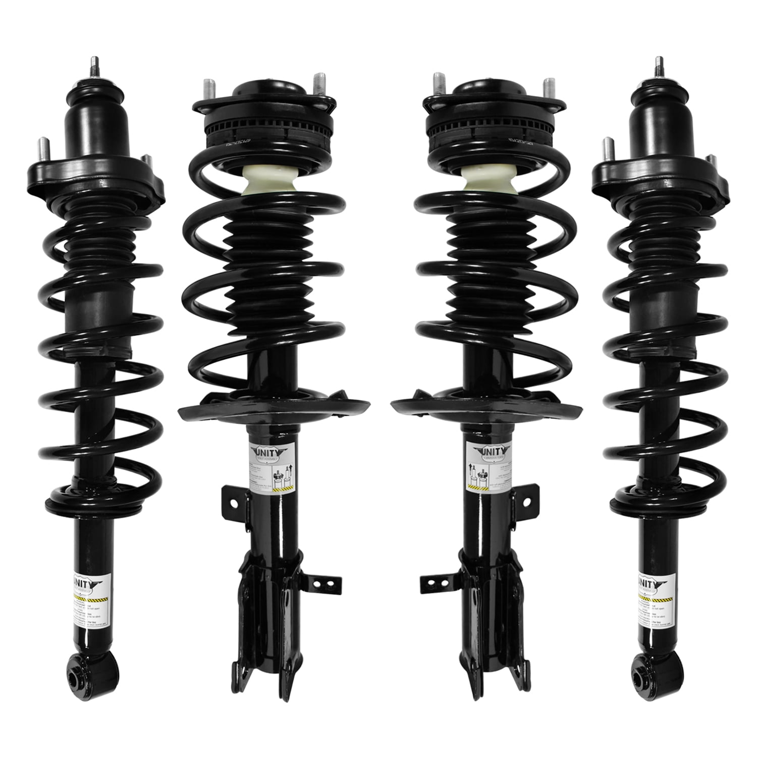 Unity Automotive Front & Rear Complete Strut Assembly Kit Fits 2007-2010 Chrysler Sebring, 4-11675-15310-001