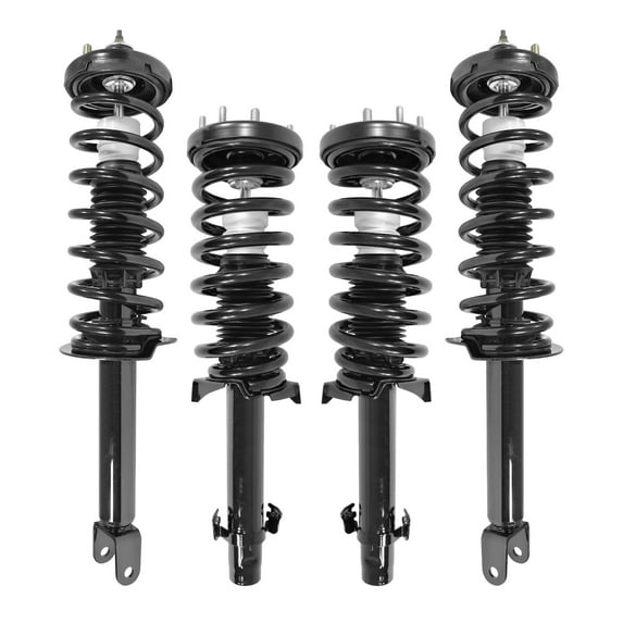 Unity Automotive Front & Rear Complete Strut Assembly Kit Fits 2008-2012 Honda Accord, 4-11235-15180-001