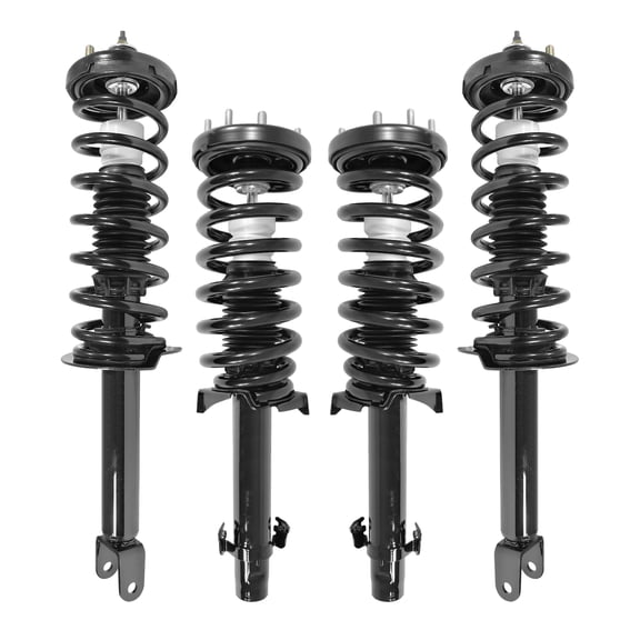 Unity Automotive Front & Rear Complete Strut Assembly Kit Fits 2008-2012 Honda Accord, 4-11235-15180-001
