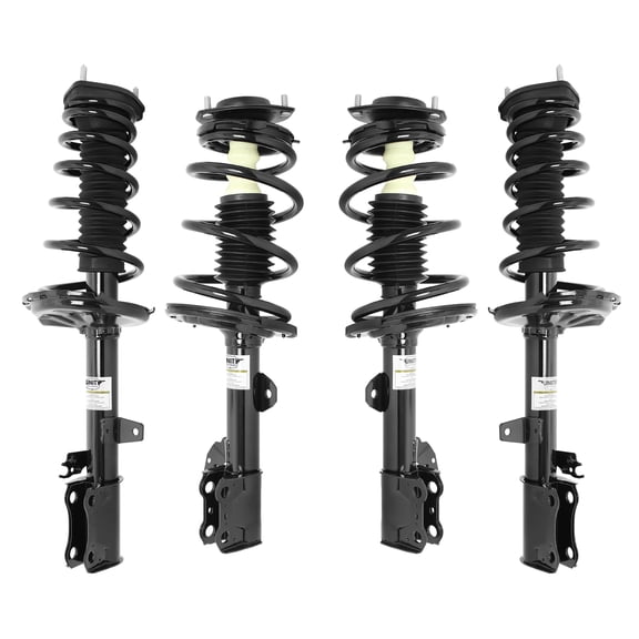Unity Automotive Front & Rear Complete Strut Assembly Kit Fits 2008-2013 Toyota Highlander, 4-11617-15921-001