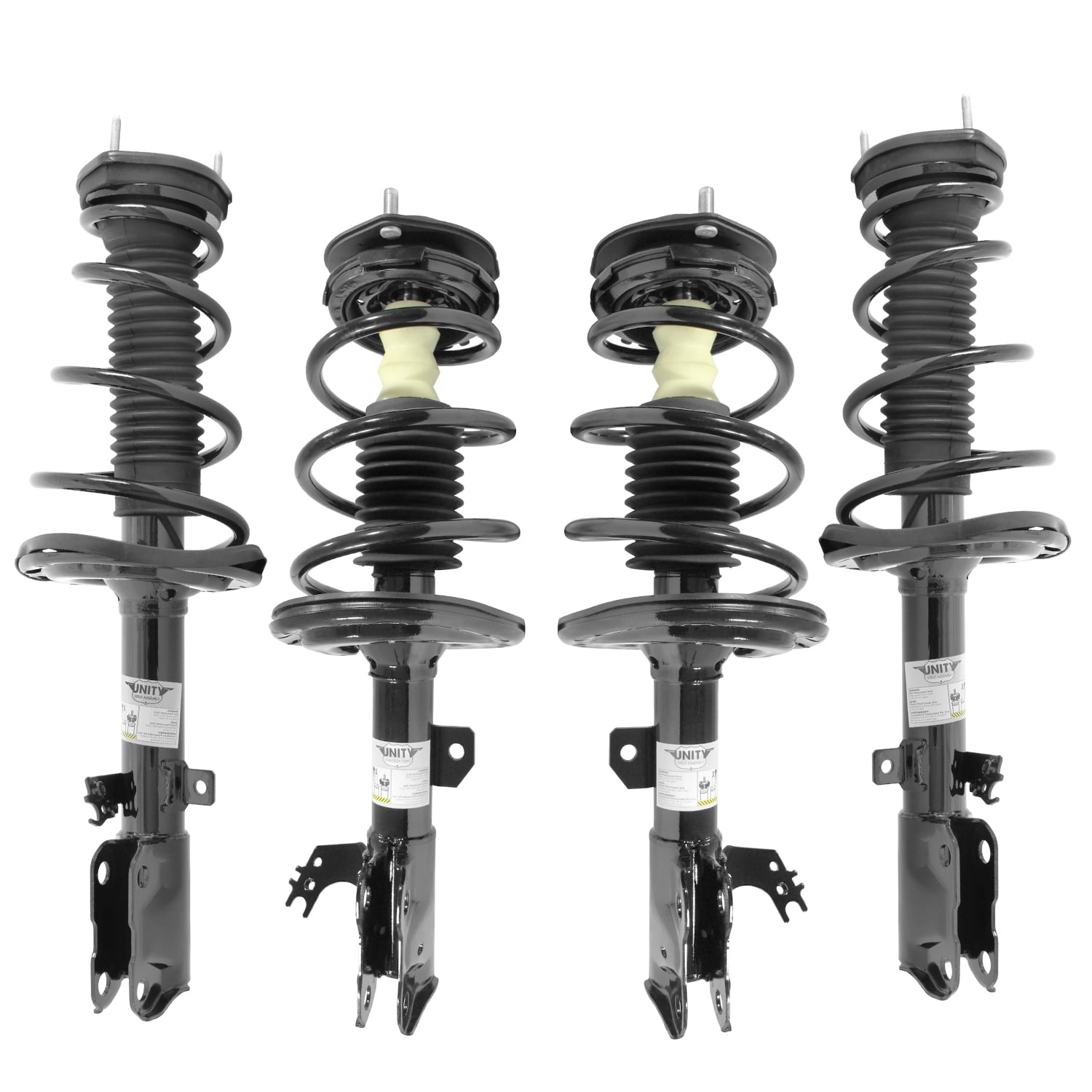 Unity Automotive Front & Rear Complete Strut Assembly Kit Fits 2012-2017 Toyota Camry, 4-11693-15073-001