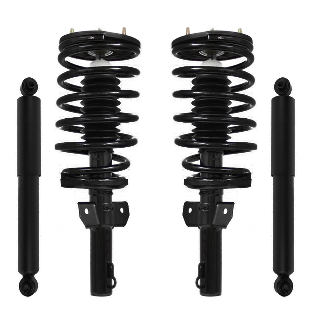 Unity Automotive Front & Rear Complete Strut Assembly Shock Kit Fits ...