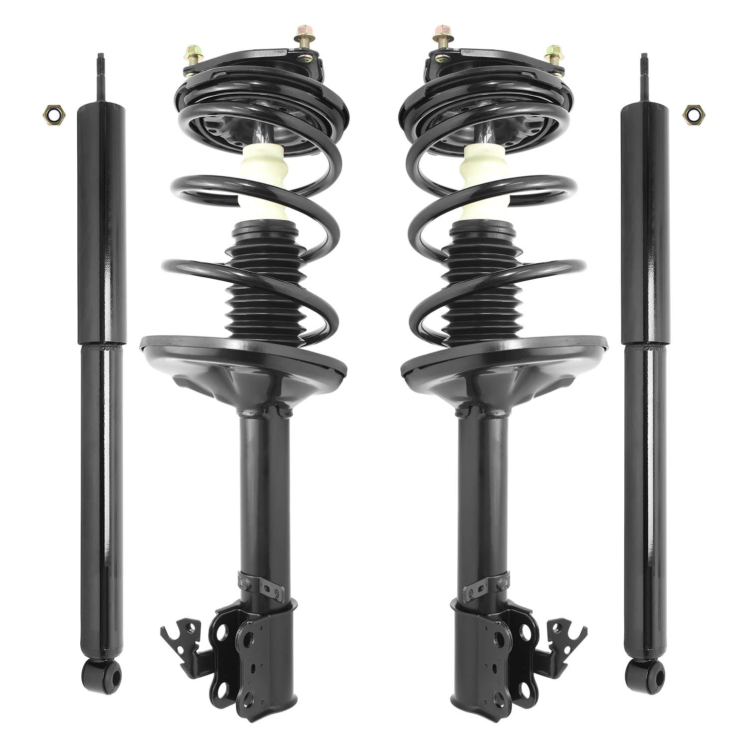 Unity Automotive Front & Rear Complete Strut Assembly Shock Kit Fits 1996-2000 Toyota RAV4 , 4-11247-259820-001