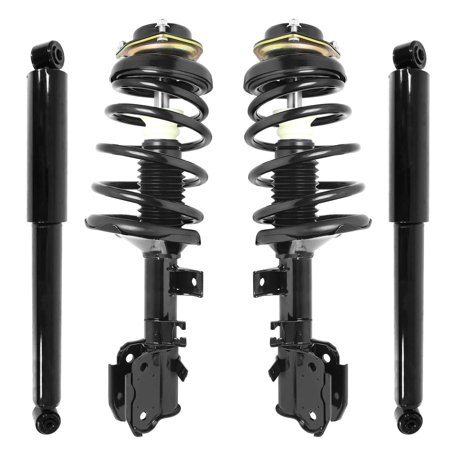 Unity Automotive Front & Rear Complete Strut Assembly Shock Kit Fits 1998-1999 Infiniti QX4, 4-11315-255420-001