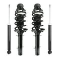 thumbnail image 1 of Unity Automotive Front & Rear Complete Strut Assembly Shock Kit Fits 1998-2010 Volkswagen Beetle, 4-11100-257010-001, 1 of 6