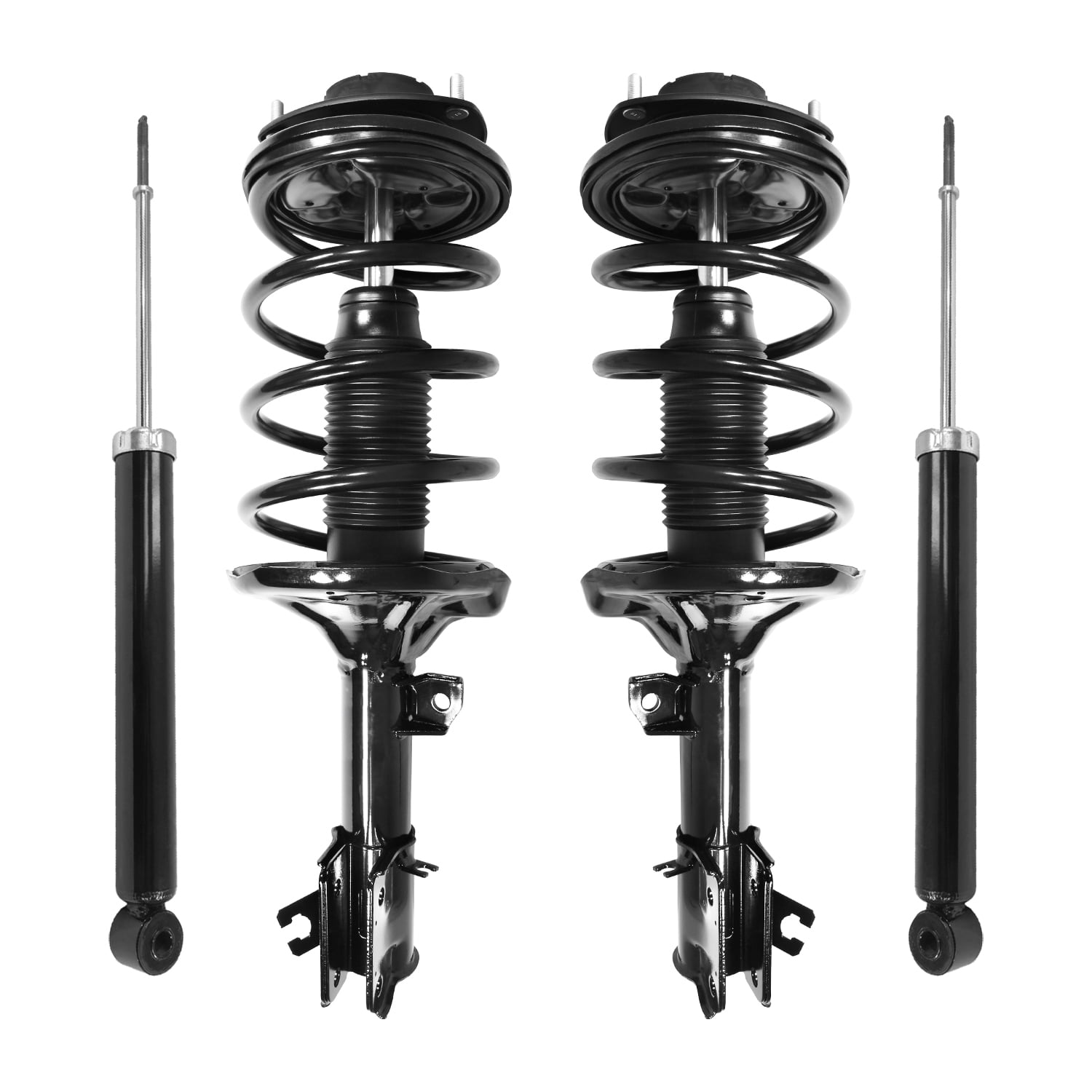 Unity Automotive Front & Rear Complete Strut Assembly Shock Kit Fits 2001-2006 Hyundai Santa Fe, 4-11283-259800-001
