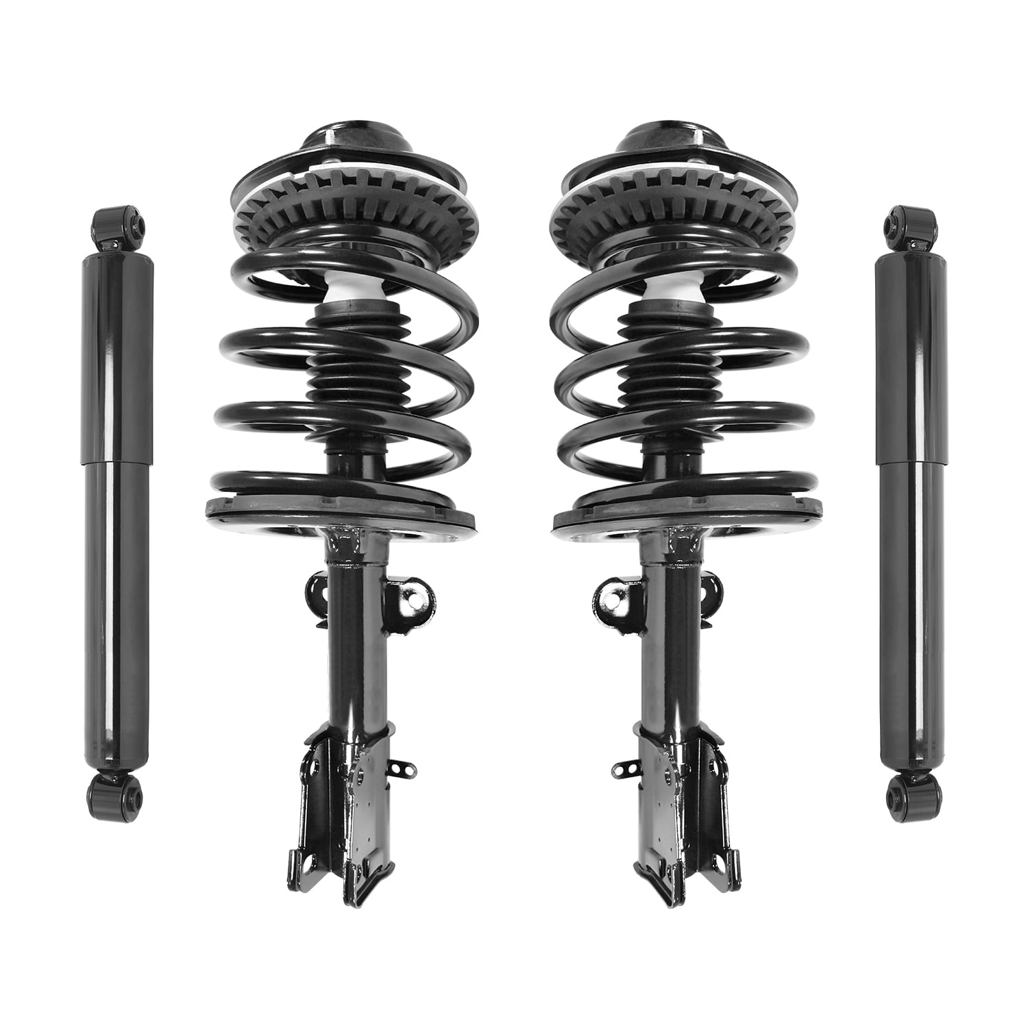 Unity Automotive Front & Rear Complete Strut Assembly Shock Kit Fits 2001-2007 Chrysler Town & Country, 4-11071-253030-001