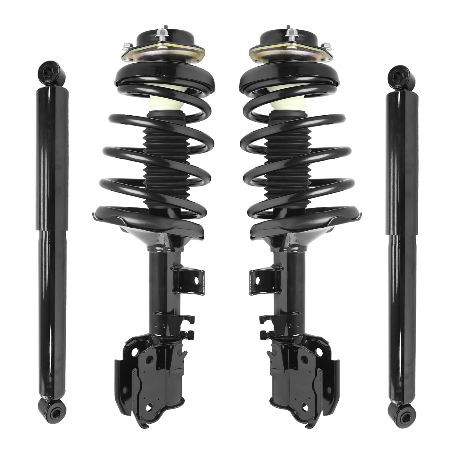 Unity Automotive Front & Rear Complete Strut Assembly Shock Kit Fits 2002-2004 Nissan Pathfinder, 4-11345-255340-001
