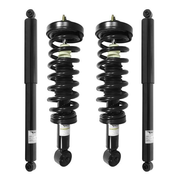 Unity Automotive Front & Rear Complete Strut Assembly Shock Kit Fits 2004-2008 Ford F-150, 4-11206-252090-001