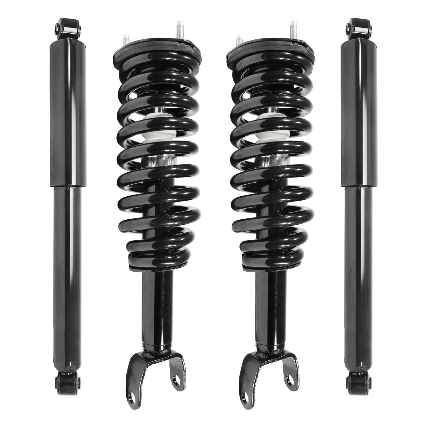 Unity Automotive Front & Rear Complete Strut Assembly Shock Kit Fits 2005-2009 Dodge Dakota, 4-11096-256400-001