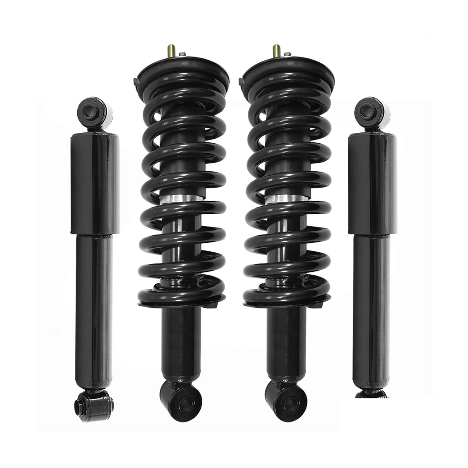 Unity Automotive Front & Rear Complete Strut Assembly Shock Kit Fits 2005-2012 Nissan Pathfinder, 4-11290-255050-001