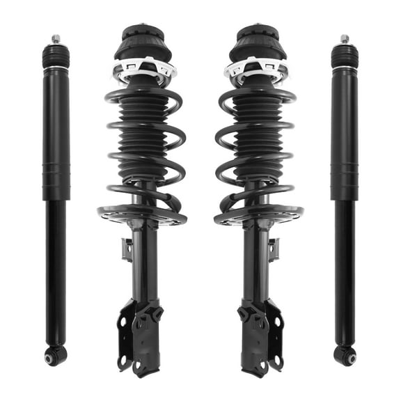 Unity Automotive Front & Rear Complete Strut Assembly Shock Kit Fits 2006-2008 Honda Fit, 4-11411-250060-001