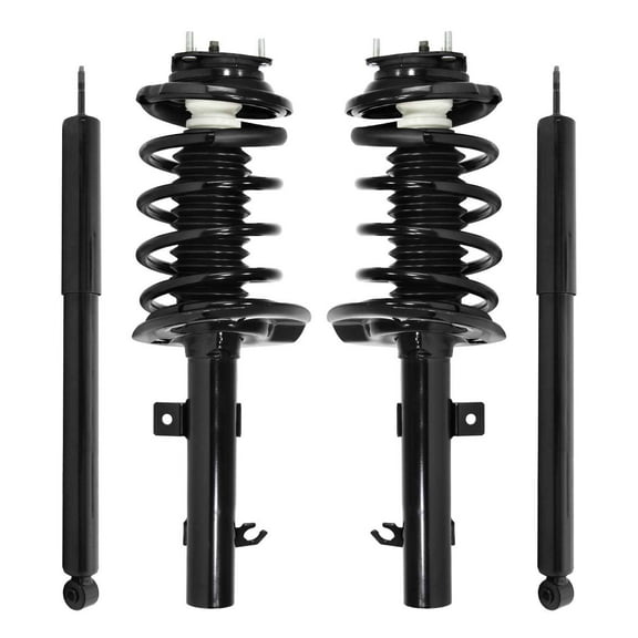 Unity Automotive Front & Rear Complete Strut Assembly Shock Kit Fits 2006-2011 Ford Focus, 4-11083-252030-001