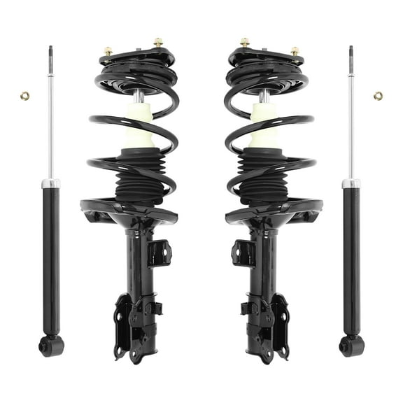 Unity Automotive Front & Rear Complete Strut Assembly Shock Kit Fits 2006-2011 Hyundai Accent, 4-11135-259150-001