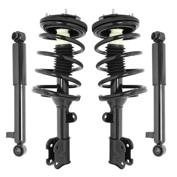Unity Automotive Front & Rear Complete Strut Assembly Shock Kit Fits 2007-2009 Hyundai Santa Fe, 4-11285-259170-001