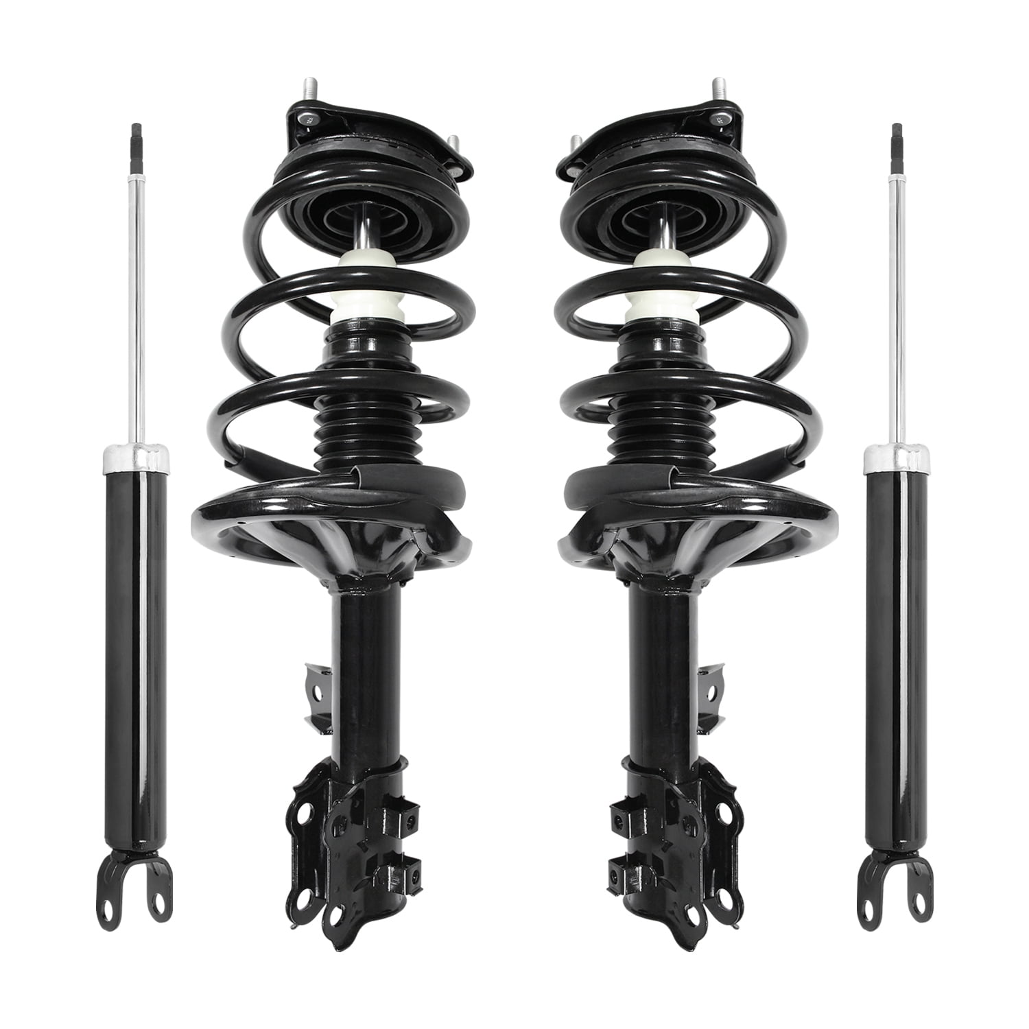 Unity Automotive Front & Rear Complete Strut Assembly Shock Kit Fits 2007-2010 Hyundai Elantra, 4-11133-259890-001
