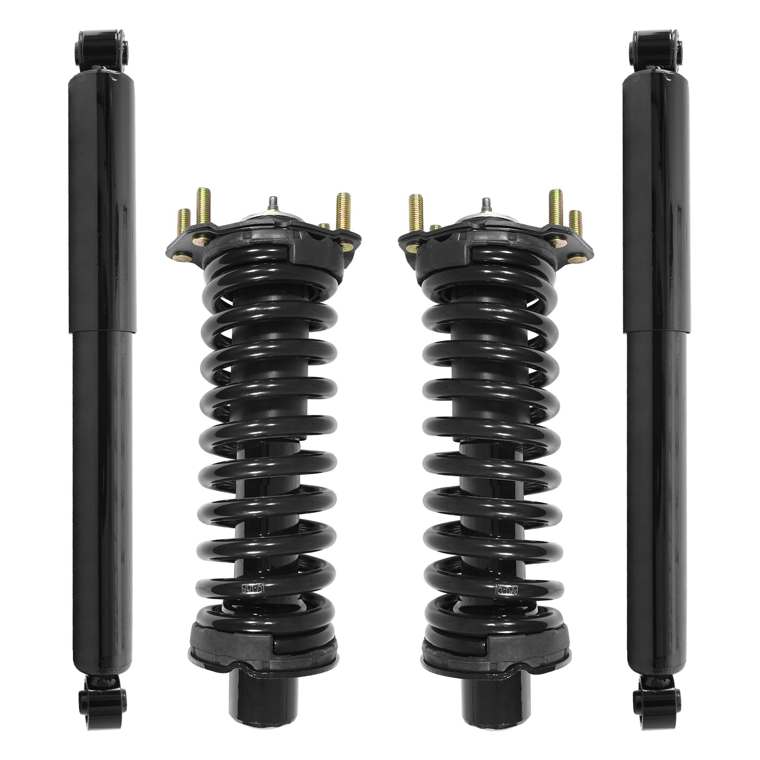 Unity Automotive Front & Rear Complete Strut Assembly Shock Kit Fits 2007-2011 Dodge Nitro, 4-11201-253020-001