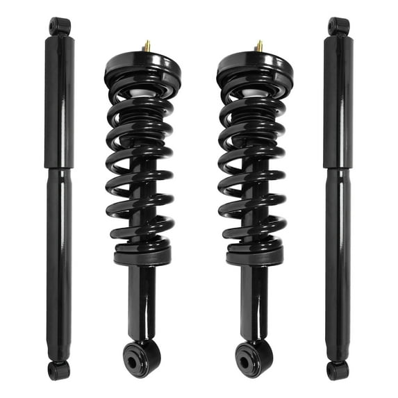 Unity Automotive Front & Rear Complete Strut Assembly Shock Kit Fits 2009-2013 Ford F-150, 4-11306-252600-001