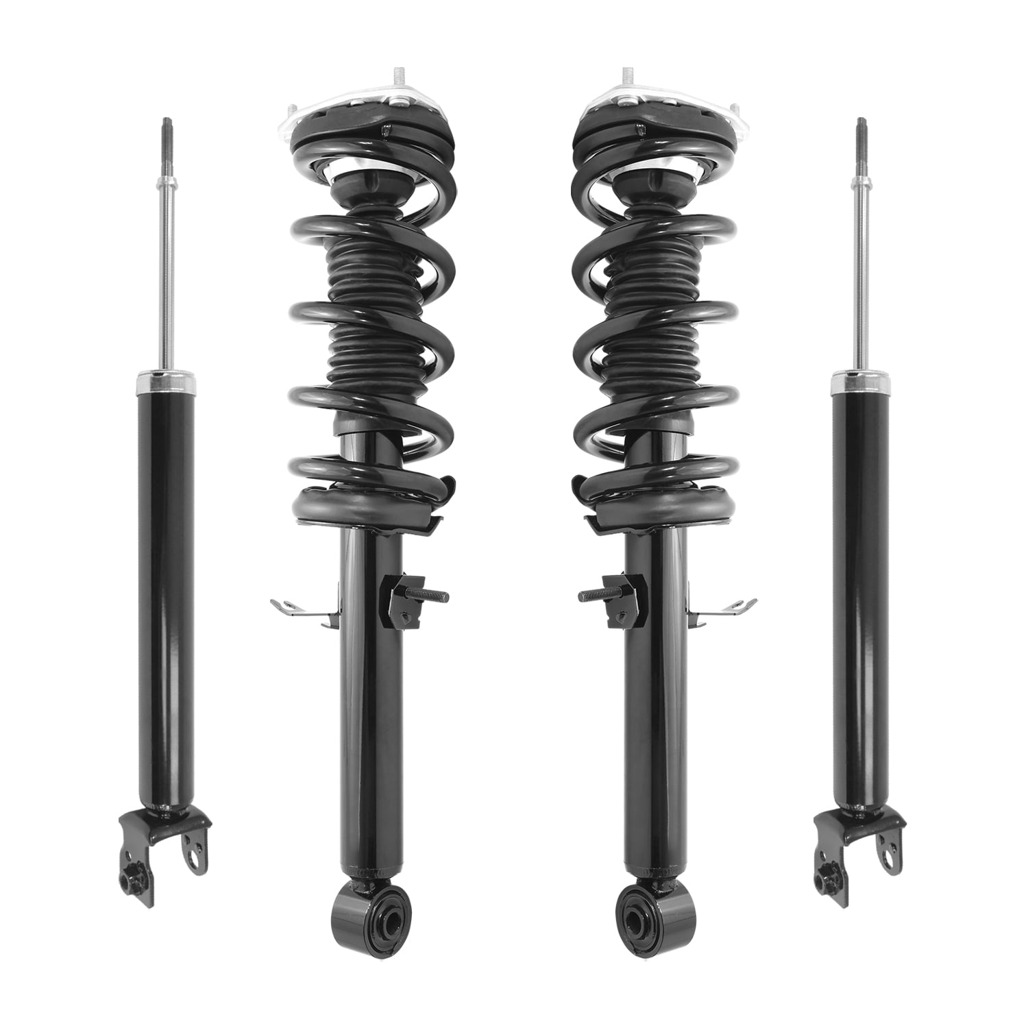 Unity Automotive Front & Rear Complete Strut Assembly Shock Kit Fits 2009-2016 Nissan 370Z, 4-11405-255150-001