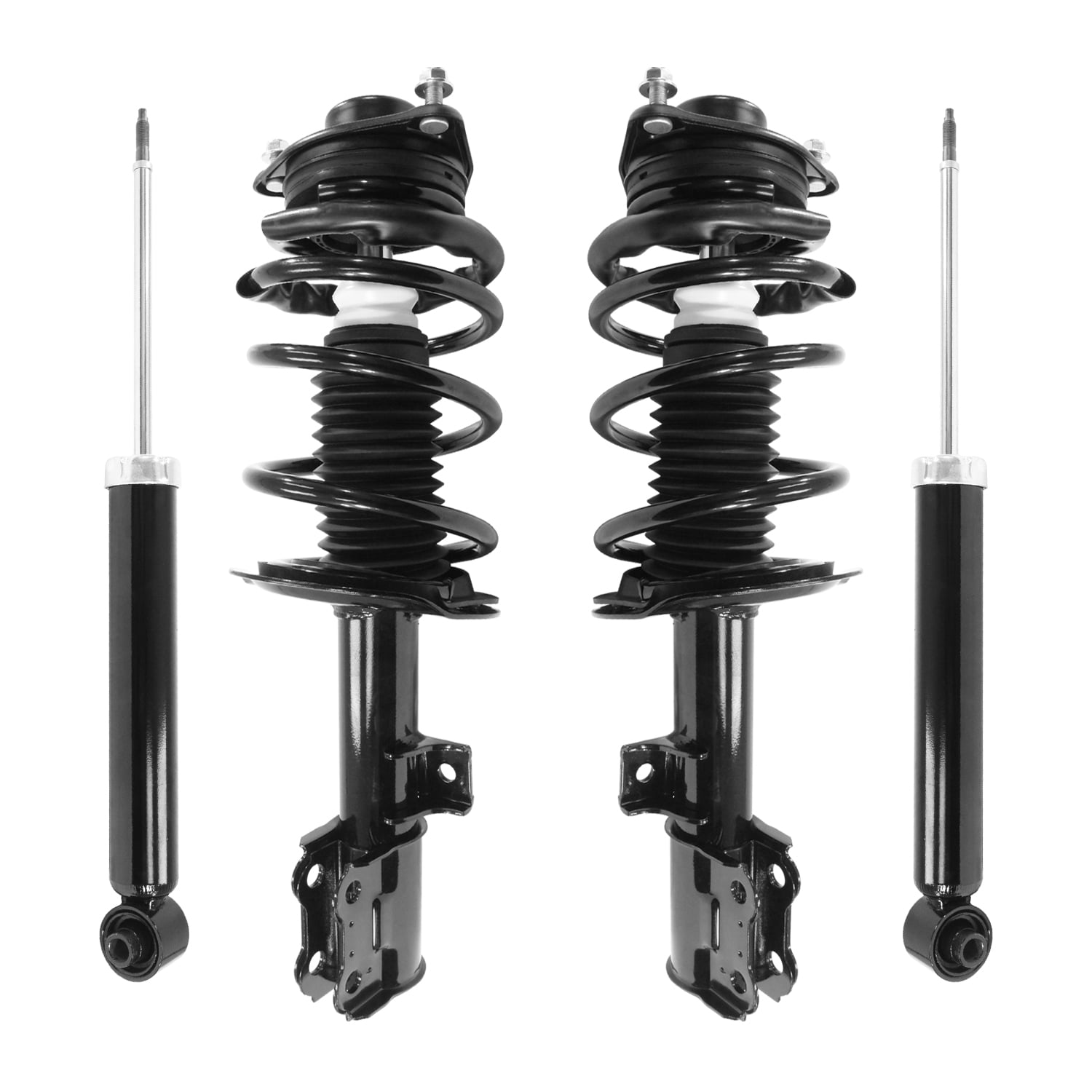 Unity Automotive Front & Rear Complete Strut Assembly Shock Kit Fits 2010-2012 Hyundai Genesis Coupe, 4-11163-259950-001