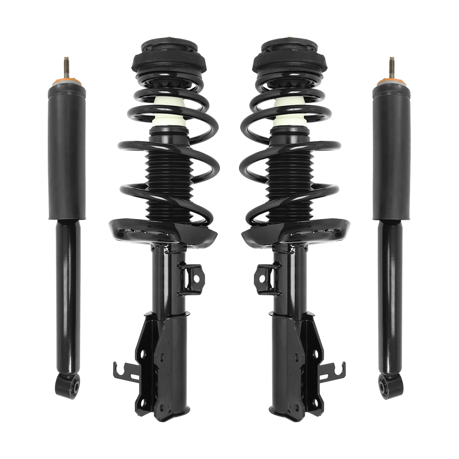 Unity Automotive Front & Rear Complete Strut Assembly Shock Kit Fits 2010 Buick Allure, 4-11031-251320-001