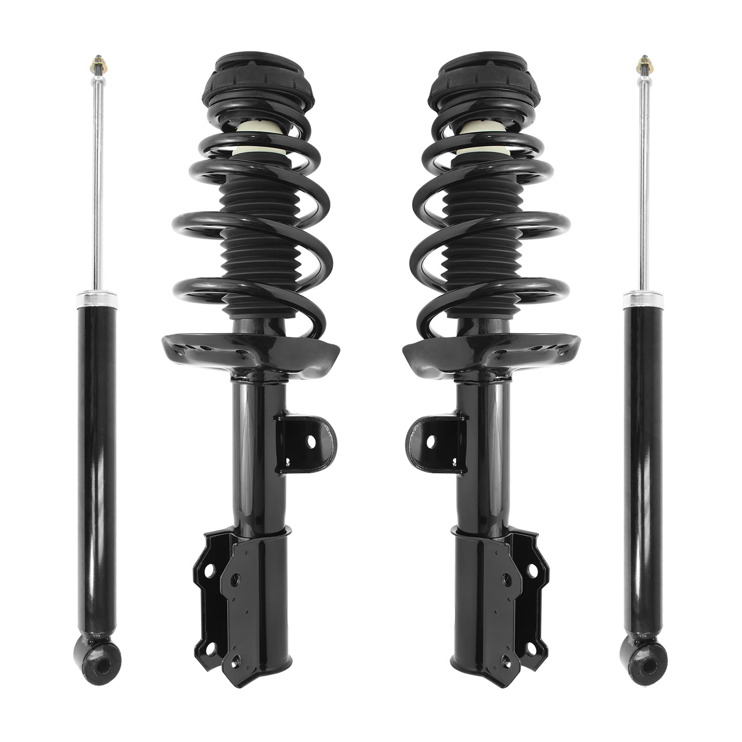 Unity Automotive Front & Rear Complete Strut Assembly Shock Kit Fits 2011-2012 Chevrolet Volt, 4-11053-251180-001