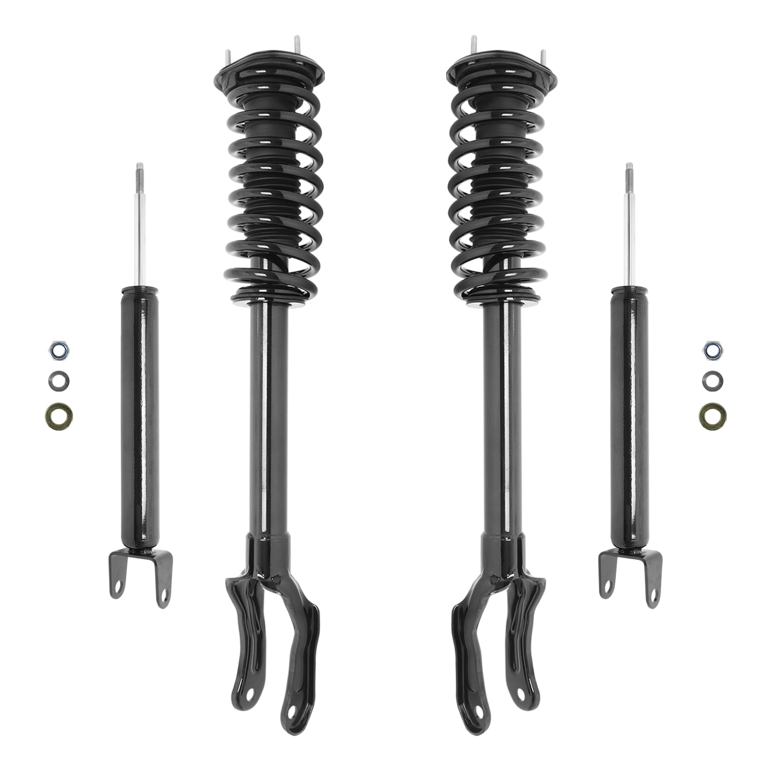 Unity Automotive Front & Rear Complete Strut Assembly Shock Kit Fits 2011-2015 Jeep Grand Cherokee, 4-11213-256500-001