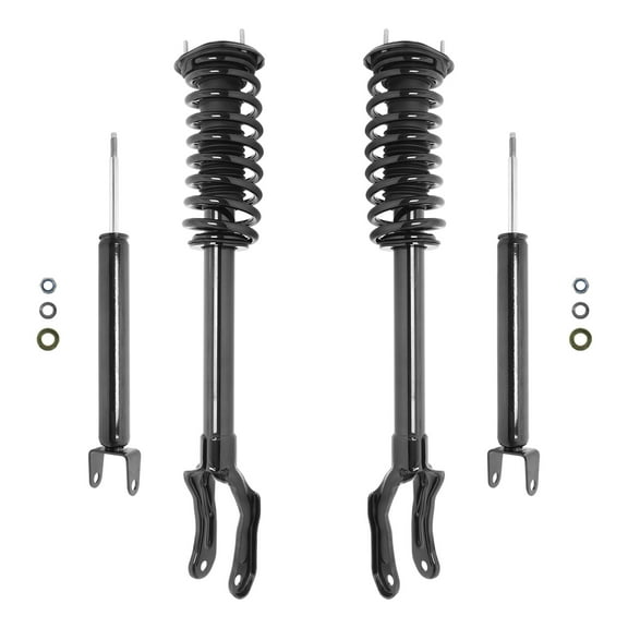 Unity Automotive Front & Rear Complete Strut Assembly Shock Kit Fits 2011-2015 Jeep Grand Cherokee, 4-11213-256500-001