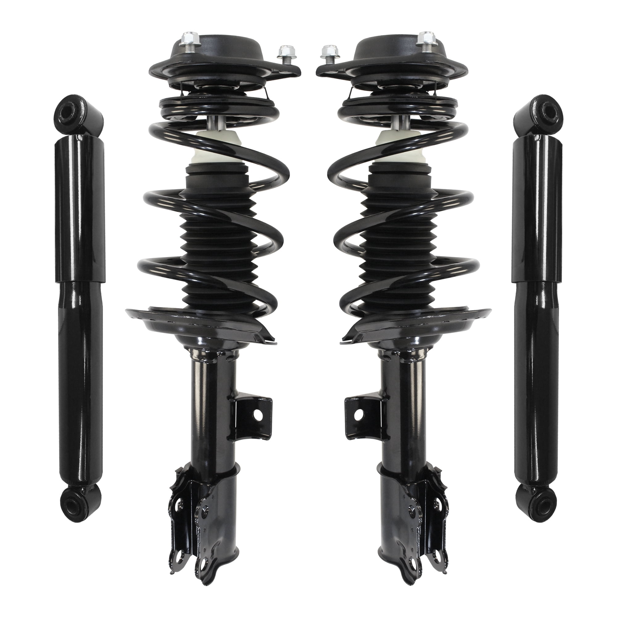 Unity Automotive Front & Rear Complete Strut Assembly Shock Kit Fits 2011-2016 Hyundai Elantra Sedan, 4-11137-259180-001