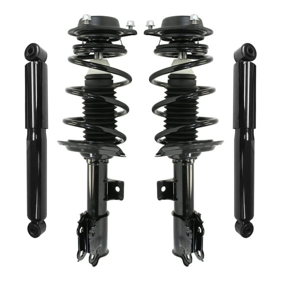 Unity Automotive Front & Rear Complete Strut Assembly Shock Kit Fits 2011-2016 Hyundai Elantra Sedan, 4-11137-259180-001