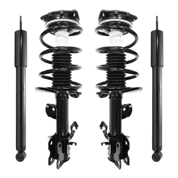 Unity Automotive Front & Rear Complete Strut Assembly Shock Kit Fits 2011-2017 Nissan Juke, 4-11045-255170-001