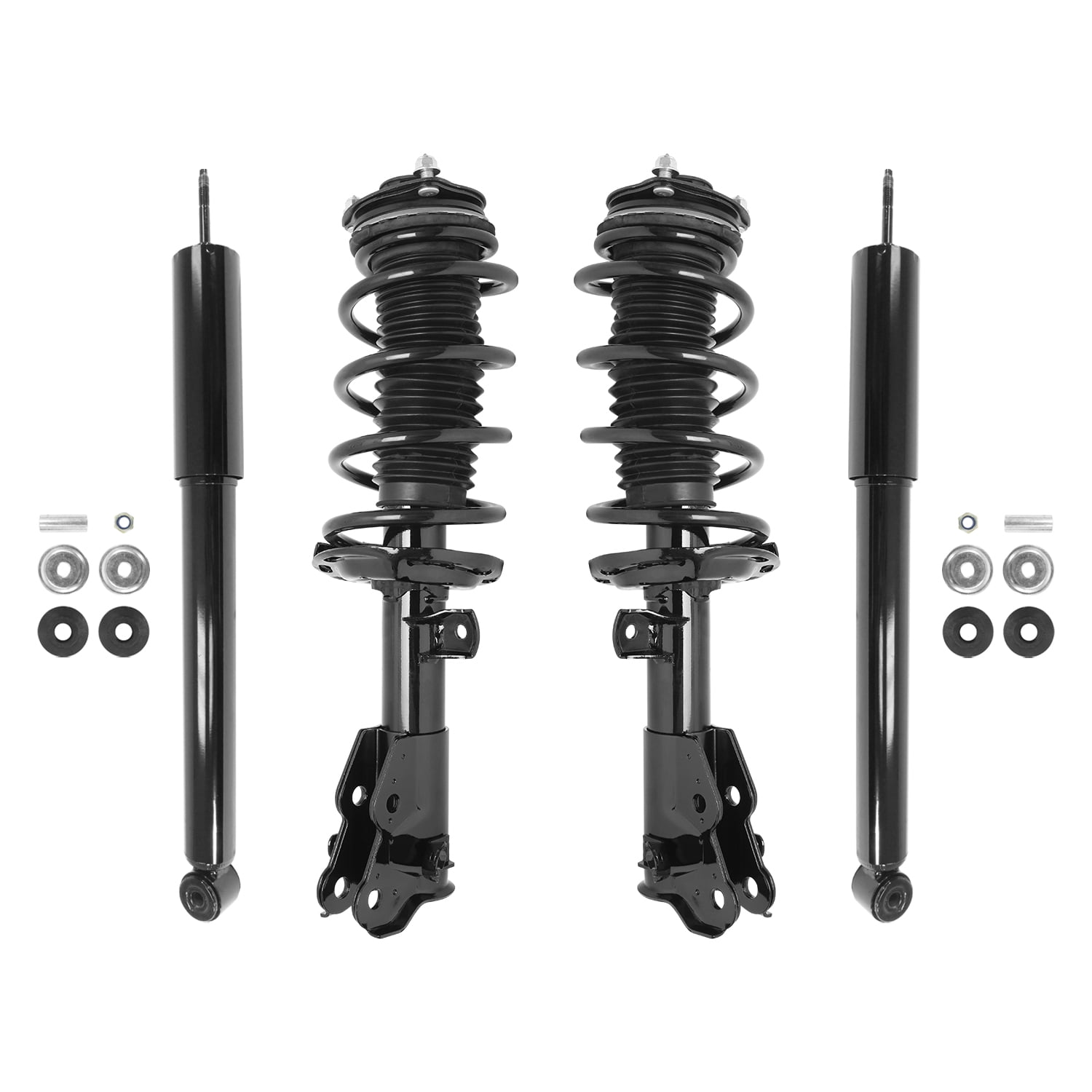 Unity Automotive Front & Rear Complete Strut Assembly Shock Kit Fits 2012-2015 Honda Civic , 4-11323-253080-001