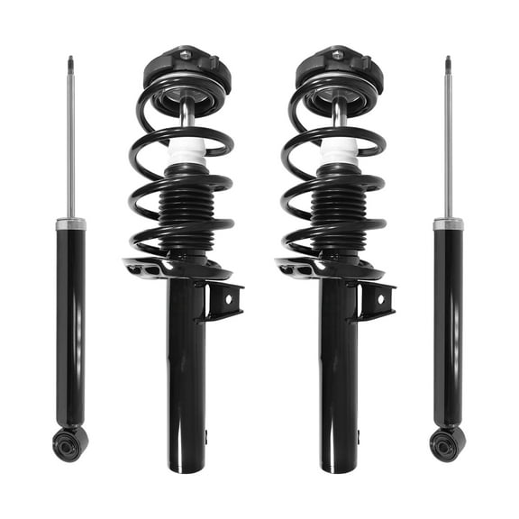 Unity Automotive Front & Rear Complete Strut Assembly Shock Kit Fits 2012-2018 Volkswagen Beetle, 4-11060-257160-001