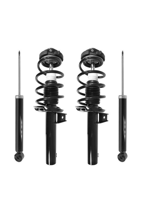 Front & Rear Complete Strut Assembly Shock Kit Fits 2012-2018 Volkswagen Beetle, 4-11060-257160-001