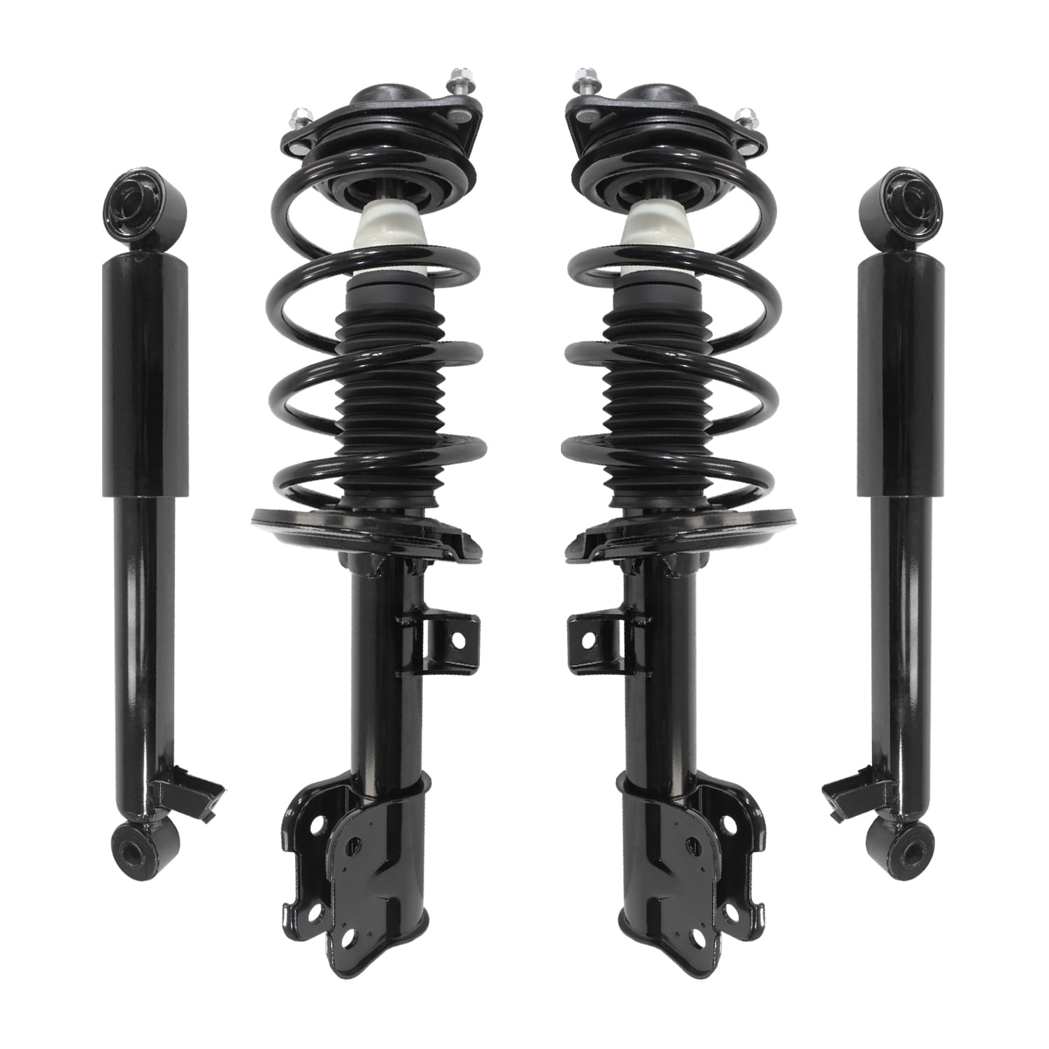 Unity Automotive Front & Rear Complete Strut Assembly Shock Kit Fits 2013-2018 Hyundai Santa Fe, 4-11365-259060-001