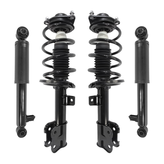 Unity Automotive Front & Rear Complete Strut Assembly Shock Kit Fits 2013-2018 Hyundai Santa Fe, 4-11365-259070-001