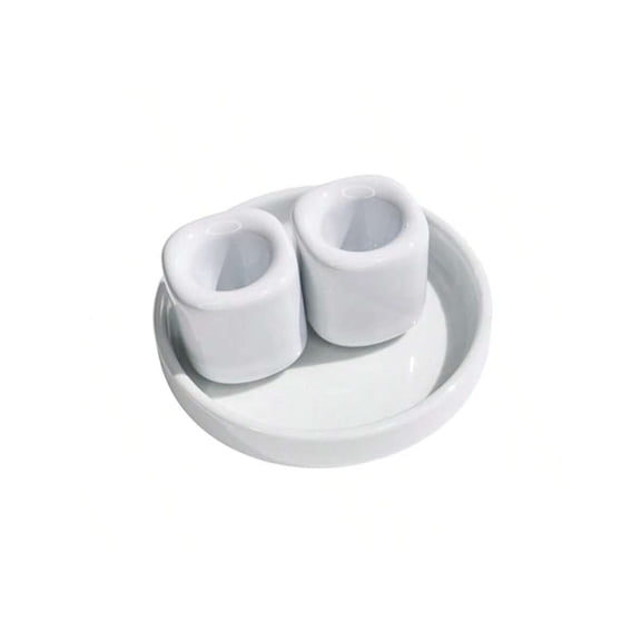 Unity Candle Holders And Vase Set White Porcelain Candleholders For Taper Candles And Vase For Pillar Candle Set Of 3 Minimalist Round Ceramic Candle Holders Great For Wedding Candle Set