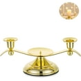 thumbnail image 1 of Unity Candle Holders for Weddings,3 Arm Gold Taper Pillar Unity Candlestick Holder for Formal Events Wedding Church,Wedding Day Accessories for Reception Ceremony Decorative,11''L x 4.3''W x 4''H, 1 of 8