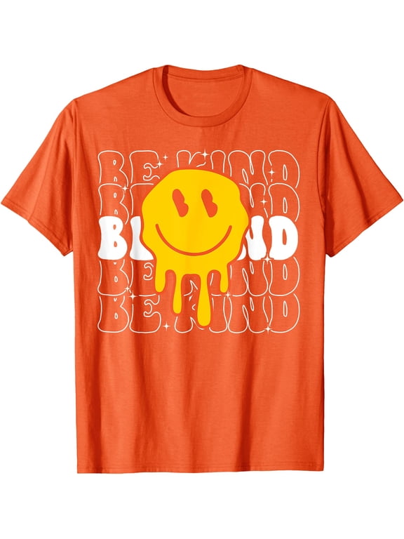 Unity Day Be Kind Kindness Smile Face Groovy Boy Girl T-Shirt