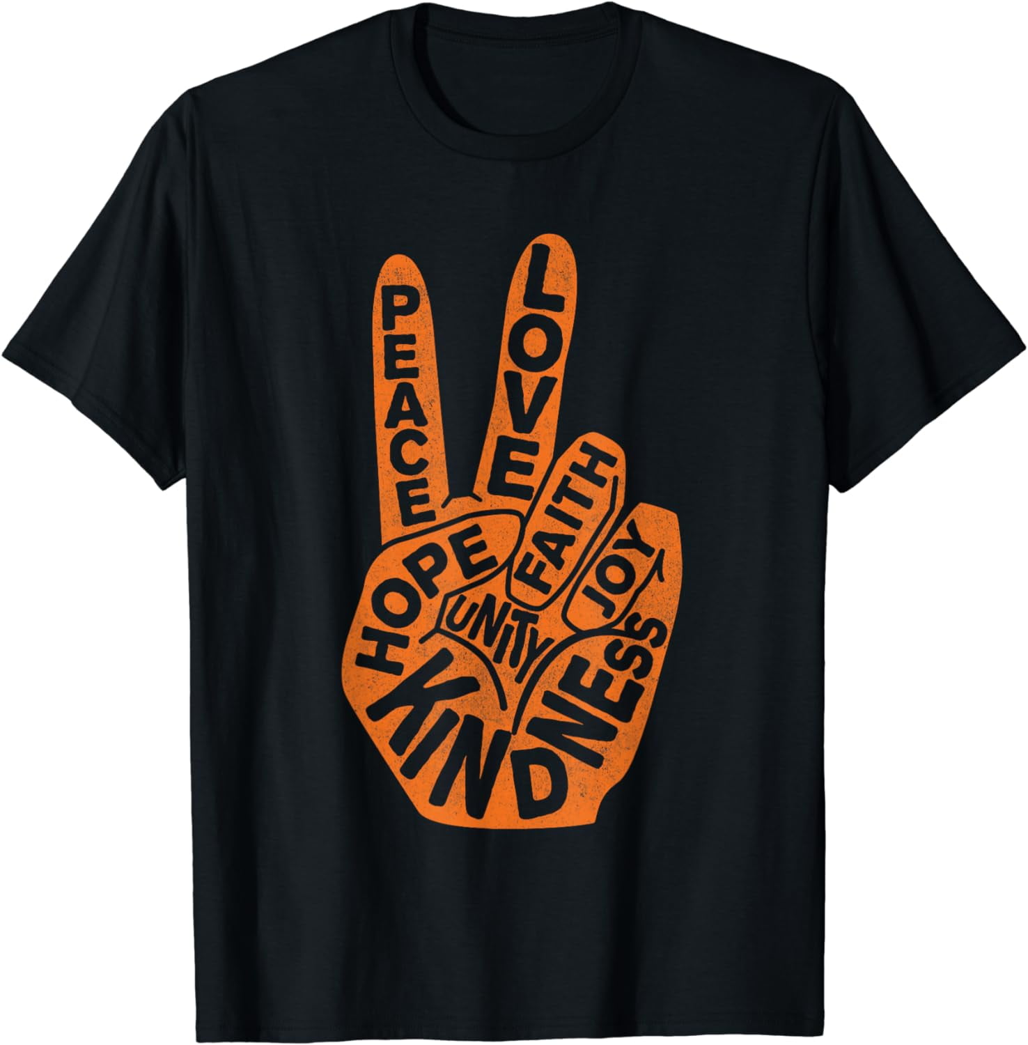 Unity Day Orange Anti Bullying Peace Love Sign Language Tee T-Shirt ...