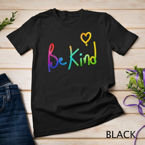 Unity Day Themed Shirt with Be Kind Message and Colorful Graphic Design, S-3XL