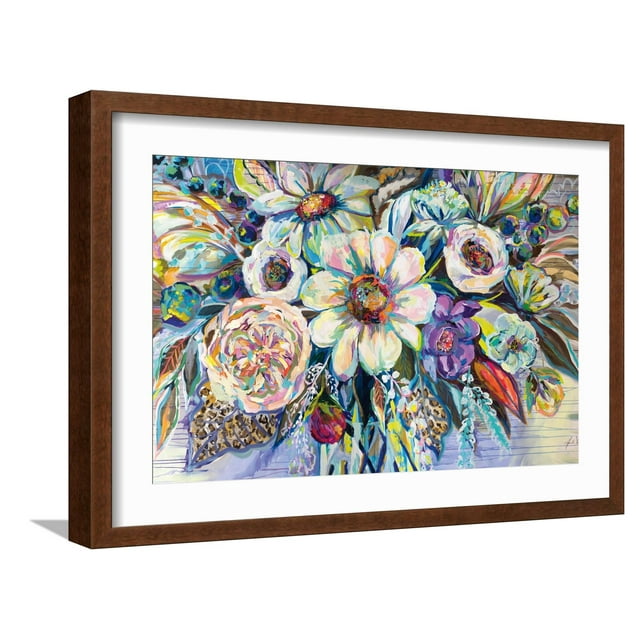 Art.com Unity Art Print by Jeanette Vertentes, Brown Frame Wall Art, 23" x 17"