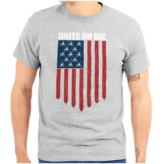 Unity Freedom Patriotic American Flag Plus Size Crewneck Graphic Tee Shirt Brisco Brands 2X