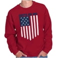 thumbnail image 1 of Unity Freedom Patriotic American Flag Sweatshirt for Men or Women Brisco Brands S, 1 of 6