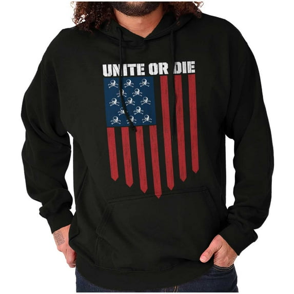 Unity Freedom Patriotic American Flag Unisex Plus Fleece Graphic Hoodie Brisco Brands 3X