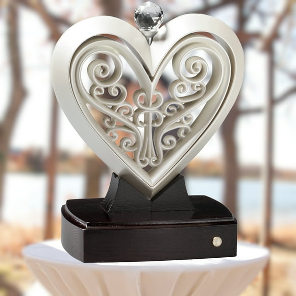 Unity Heart Pearlescent White; Unity Candle Unity Sand Alternative