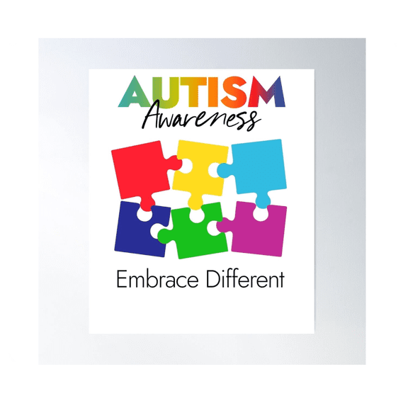Unity In Diversity Autism Awareness Puzzle Wall Art Home Decor Office Wall Art